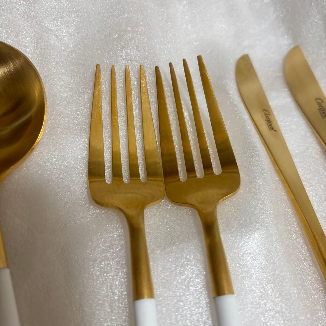 【正規品】クチポールCutipol GOAディナー6点ホワイトゴールド