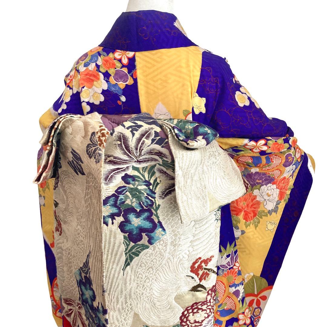 女の子 7歳〜ジュニア 子供着物 七五三 アンティーク着物 NO