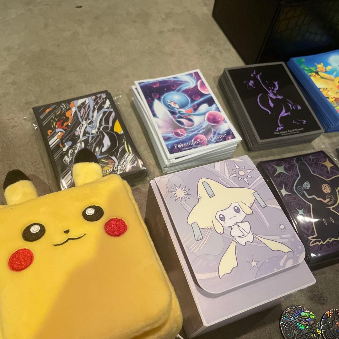 ポケカサプライ　デッキシールド　ダメカン　デッキケース　ラバープレイマットセット