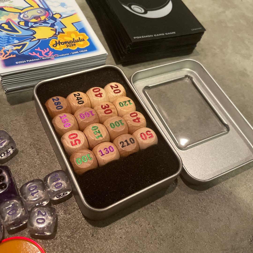 ポケカサプライ　デッキシールド　ダメカン　デッキケース　ラバープレイマットセット