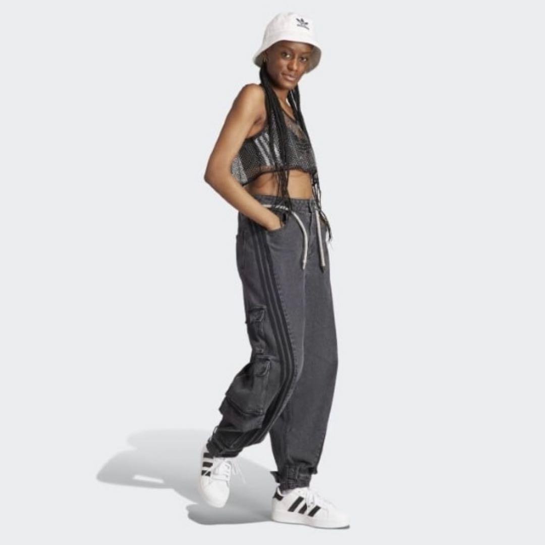 激レア極美品★adidasアディダス adileniumデニムカーゴパンツ 25