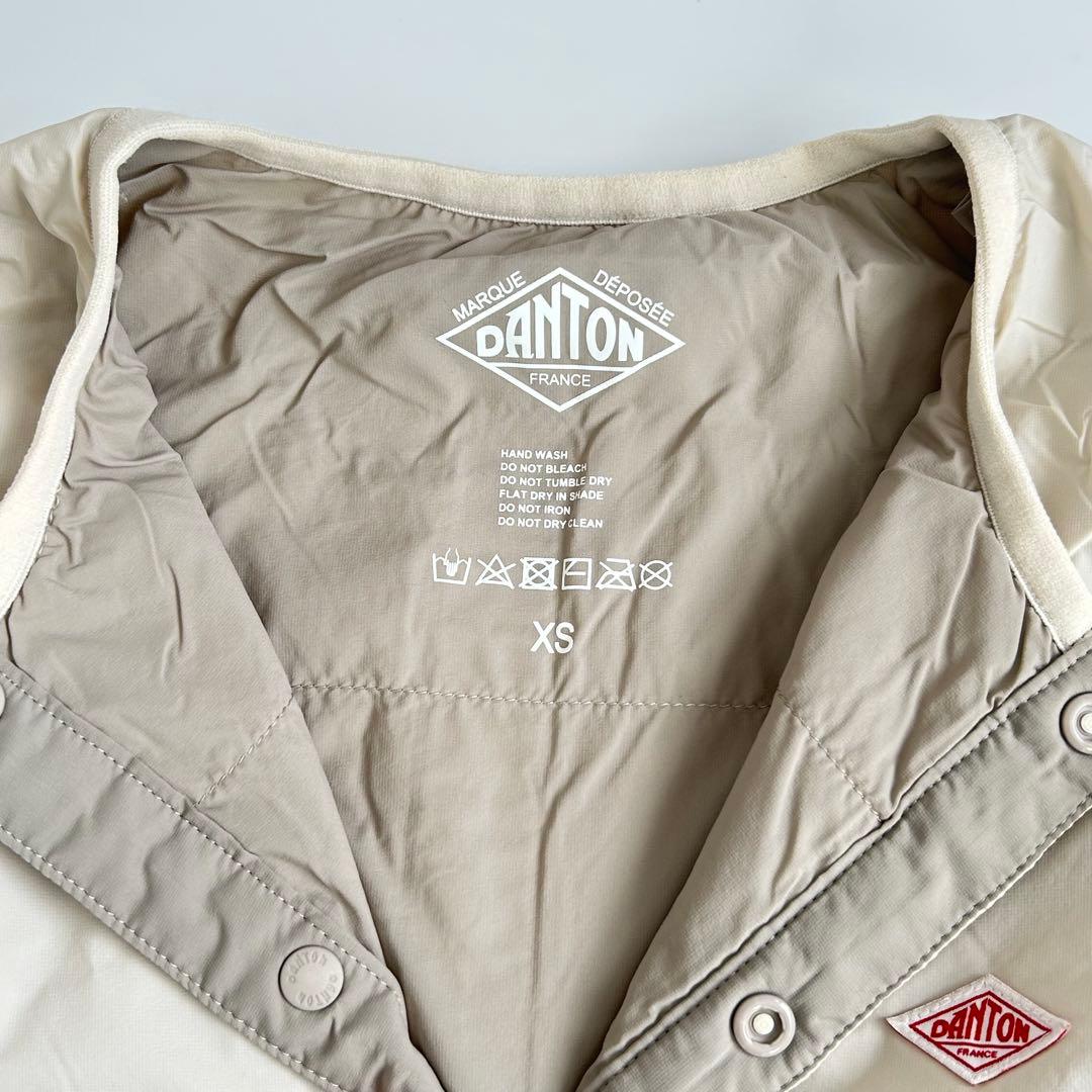 DANTON/ダントン]ナイロンタフタ インサレーションノーカラージャケットXS