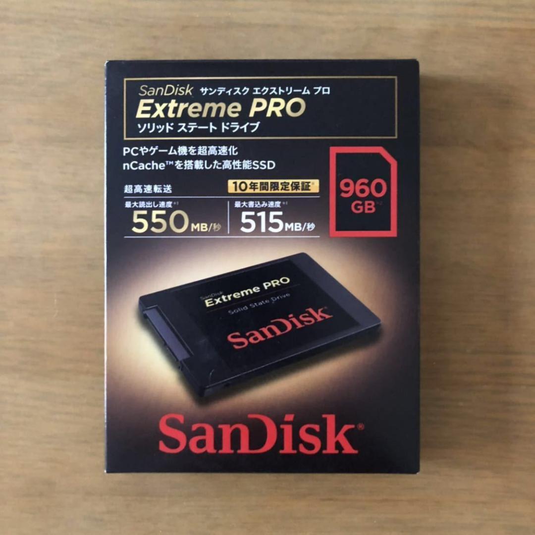 新品/サンディスク/SSD/Extreme PRO 960GB [国内正規品]