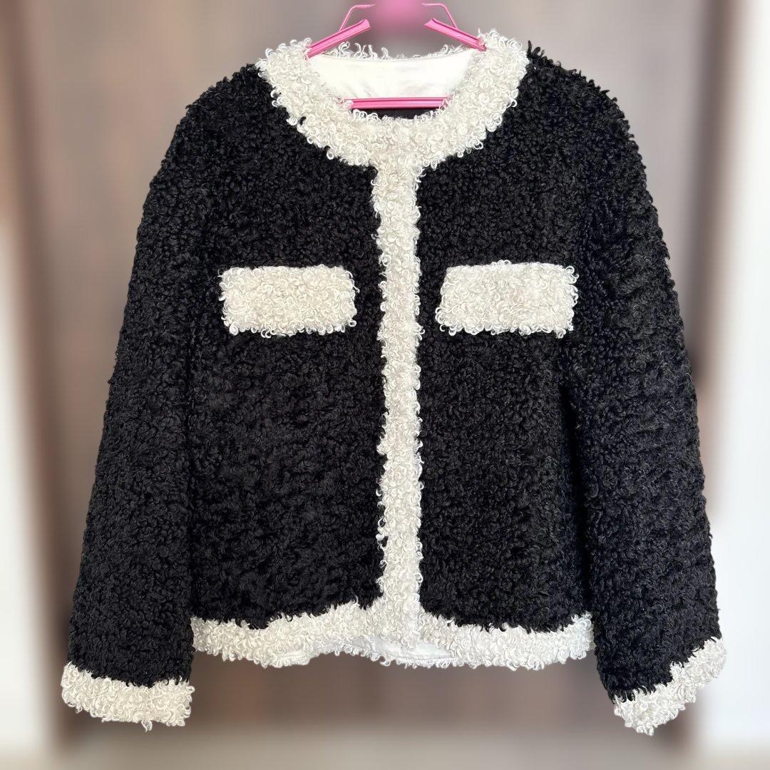 ✳︎お値下げ✳︎美品♡完売アイテム♡アンミヌ　バイカラー　コート