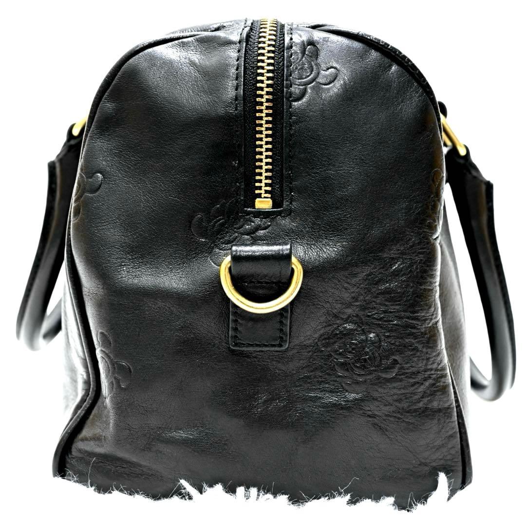 美品 ヒステリックグラマー ボストンバッグ 2way ベア クマ サイドプレート