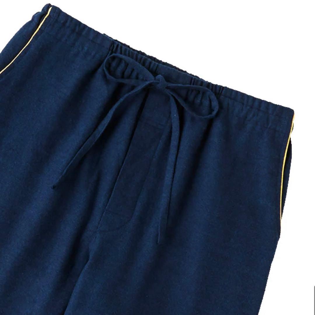 GOOD NIGHT SUIT オーガニックコットン　パジャマ　冬用　紺　S