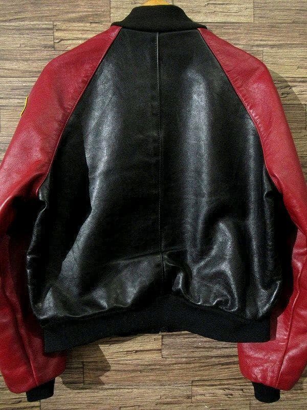 XXL USA製 バンソン TJP ワッペン装飾 レザー レーシング スタジャン