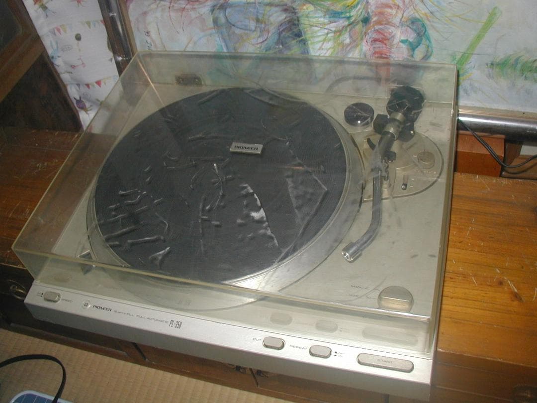 パイオニア PL- L-350 フルオートプレイヤー。カバーにキズかなり多い