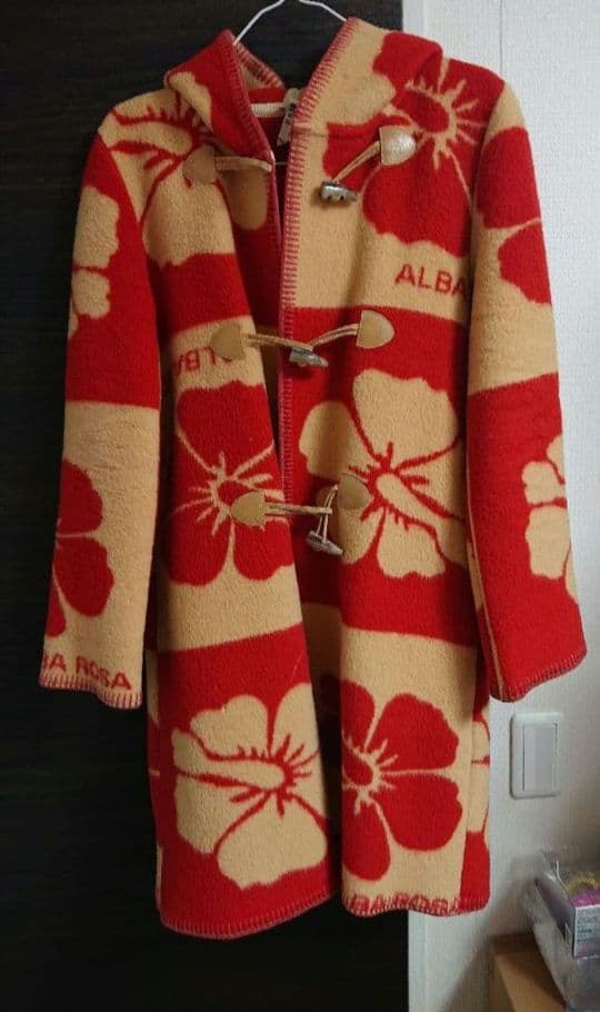 ALBA ROSA アルバローザ　ダッフル　ブランケットコート 升目コート