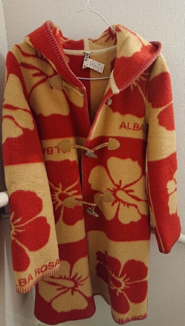 ALBA ROSA アルバローザ　ダッフル　ブランケットコート 升目コート