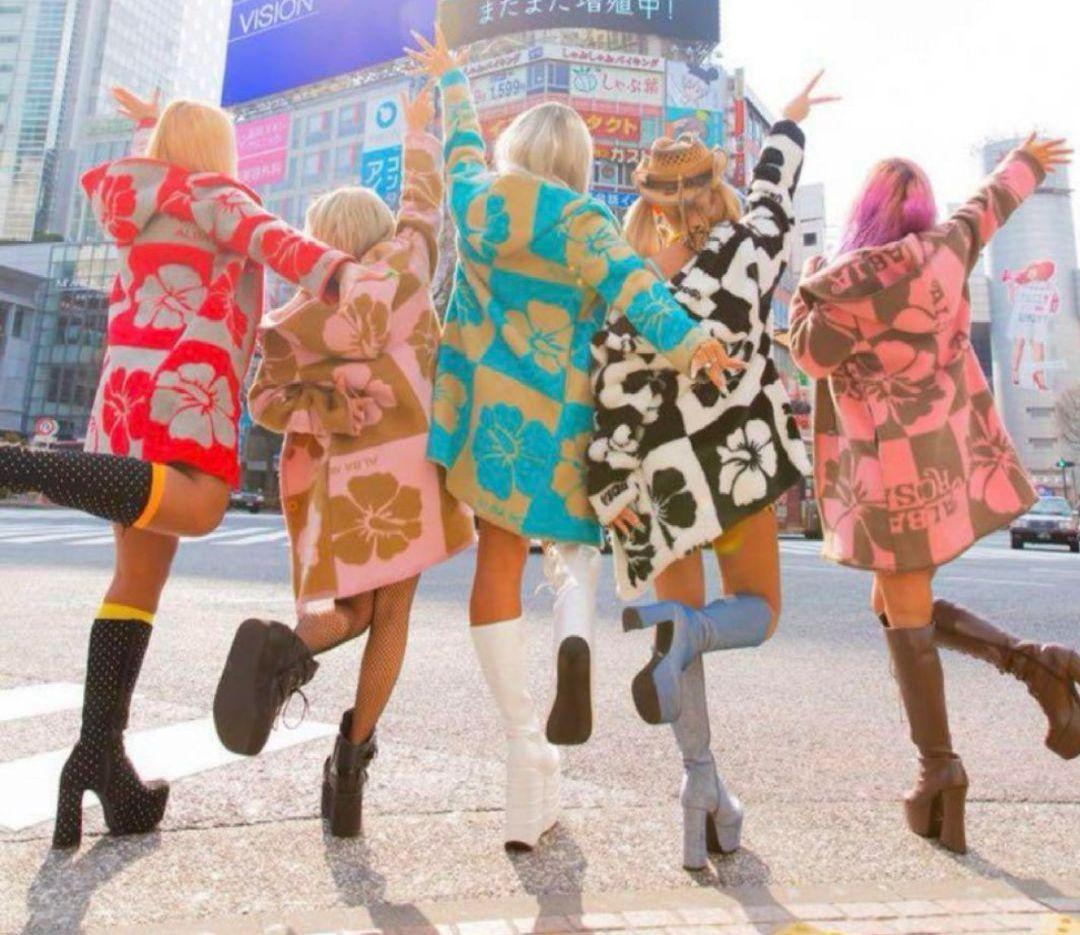 ALBA ROSA アルバローザ　ダッフル　ブランケットコート 升目コート