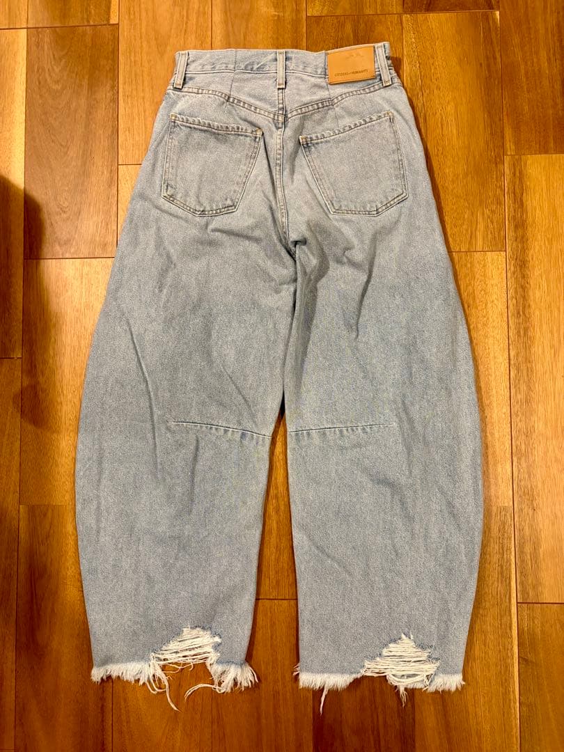 CITIZENS of HUMANITY ワイドレッグデニムライトブルー