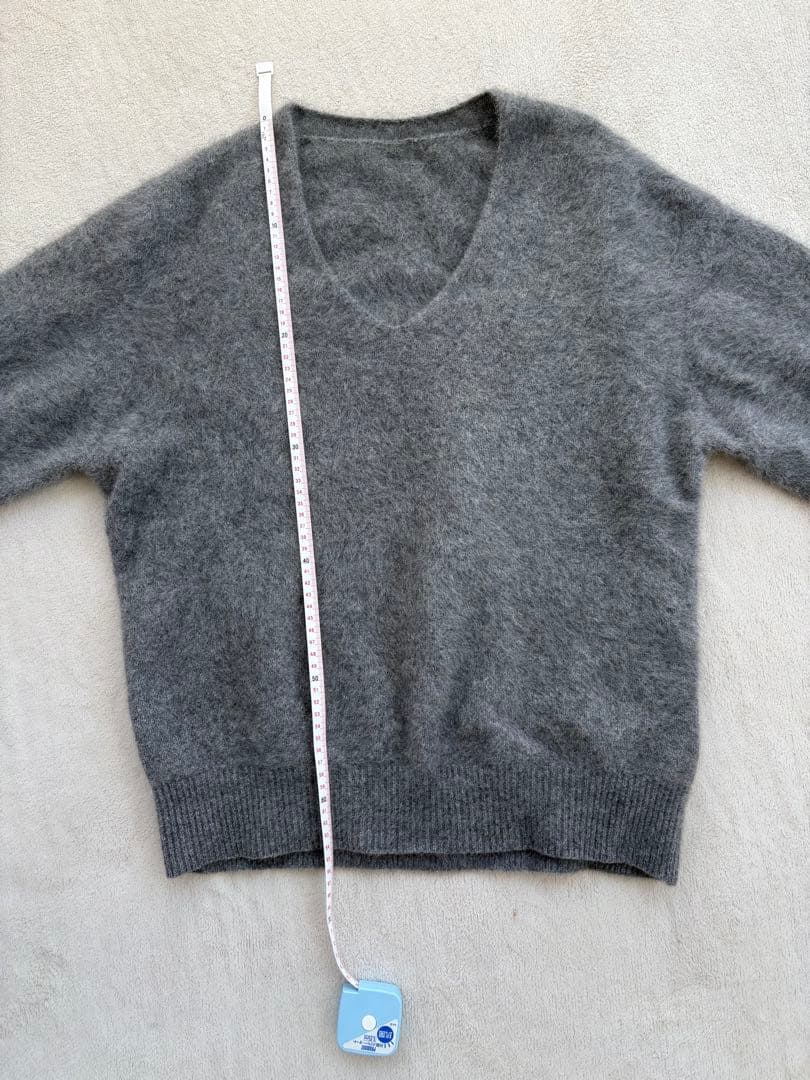 ラウンジドレス　FURカシミヤVニット