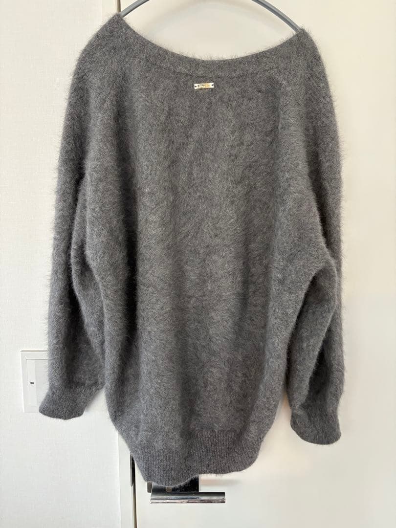 ラウンジドレス　FURカシミヤVニット