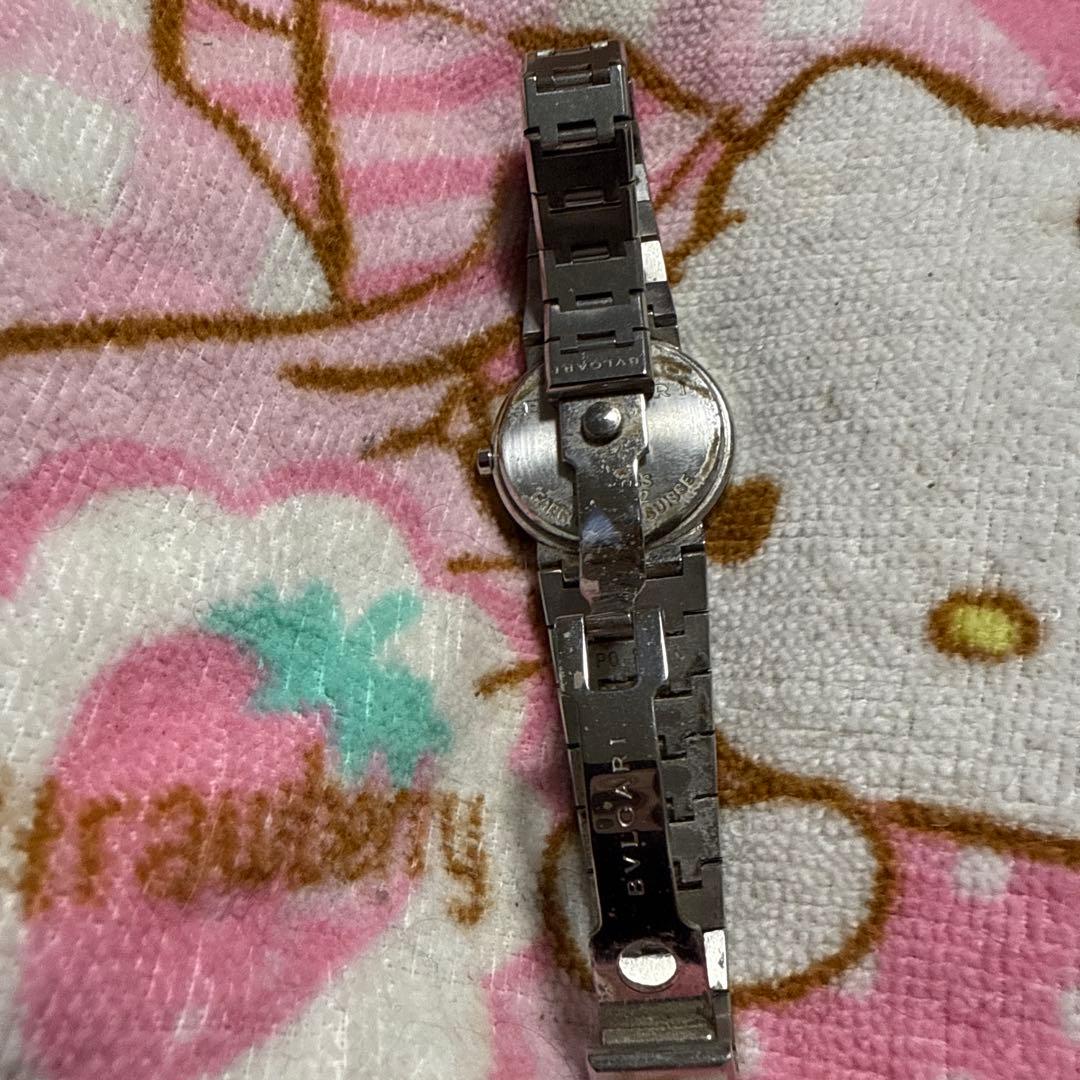 BVLGARI ブラックダイヤル 時計 B B26S S12pダイヤ