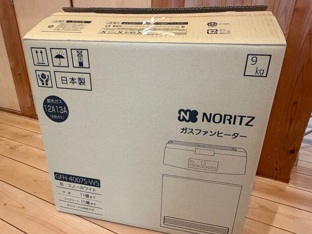 NORITZ ガスファンヒーター GFH-4007S-W5 都市ガス用
