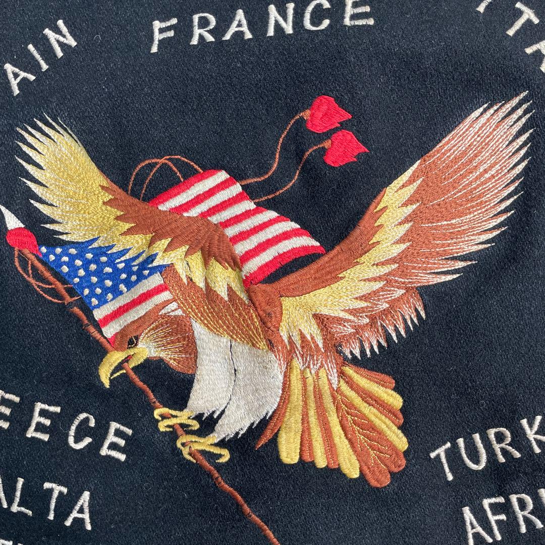 【70s】 US.NAVY ツアージャケット スカジャン スーベニア 50s