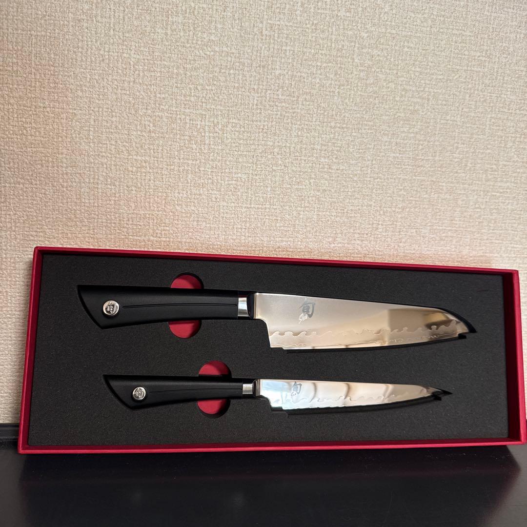 貝印 鋭い切れ味 関の名刀 旬Sora 包丁2点セット DM-7014