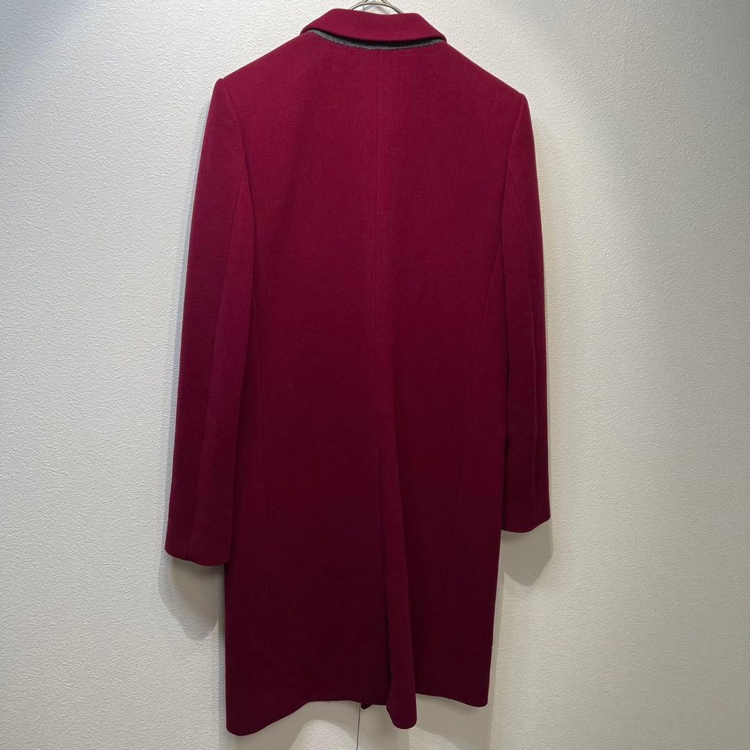 希少 美品 ジョンローレンスサリバン ウール デザイン チェスターコート S