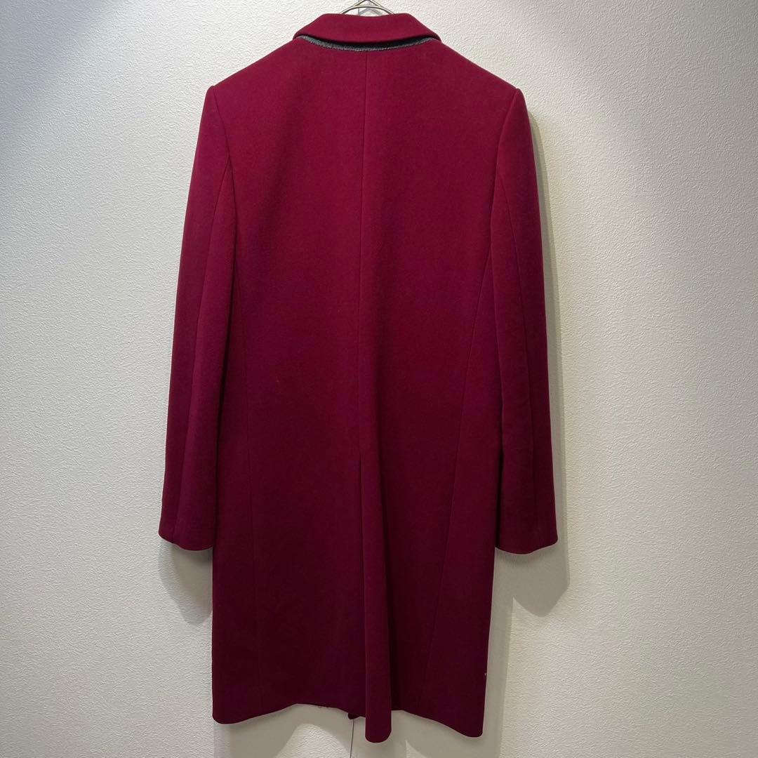 希少 美品 ジョンローレンスサリバン ウール デザイン チェスターコート S