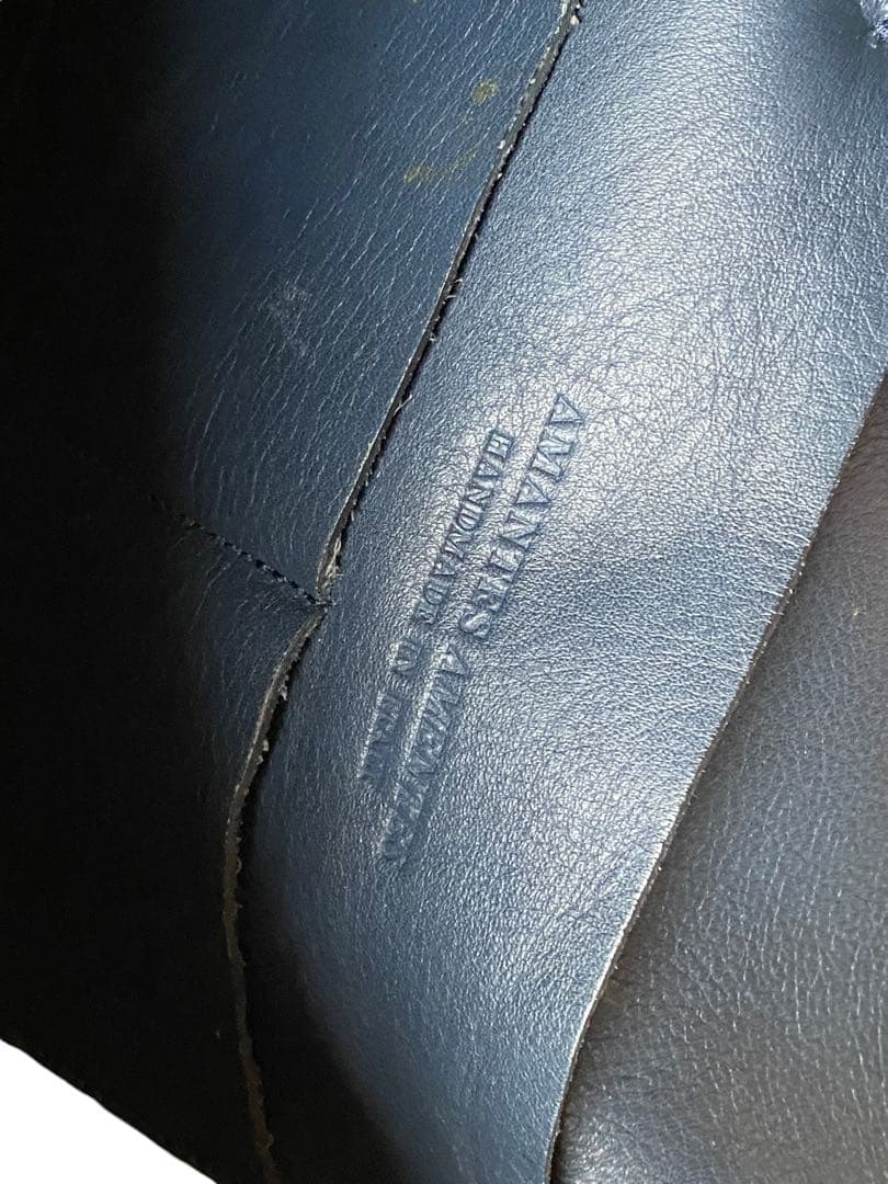 amantes amentes ハラコ バッグ ブルー