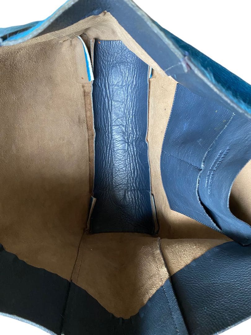 amantes amentes ハラコ バッグ ブルー