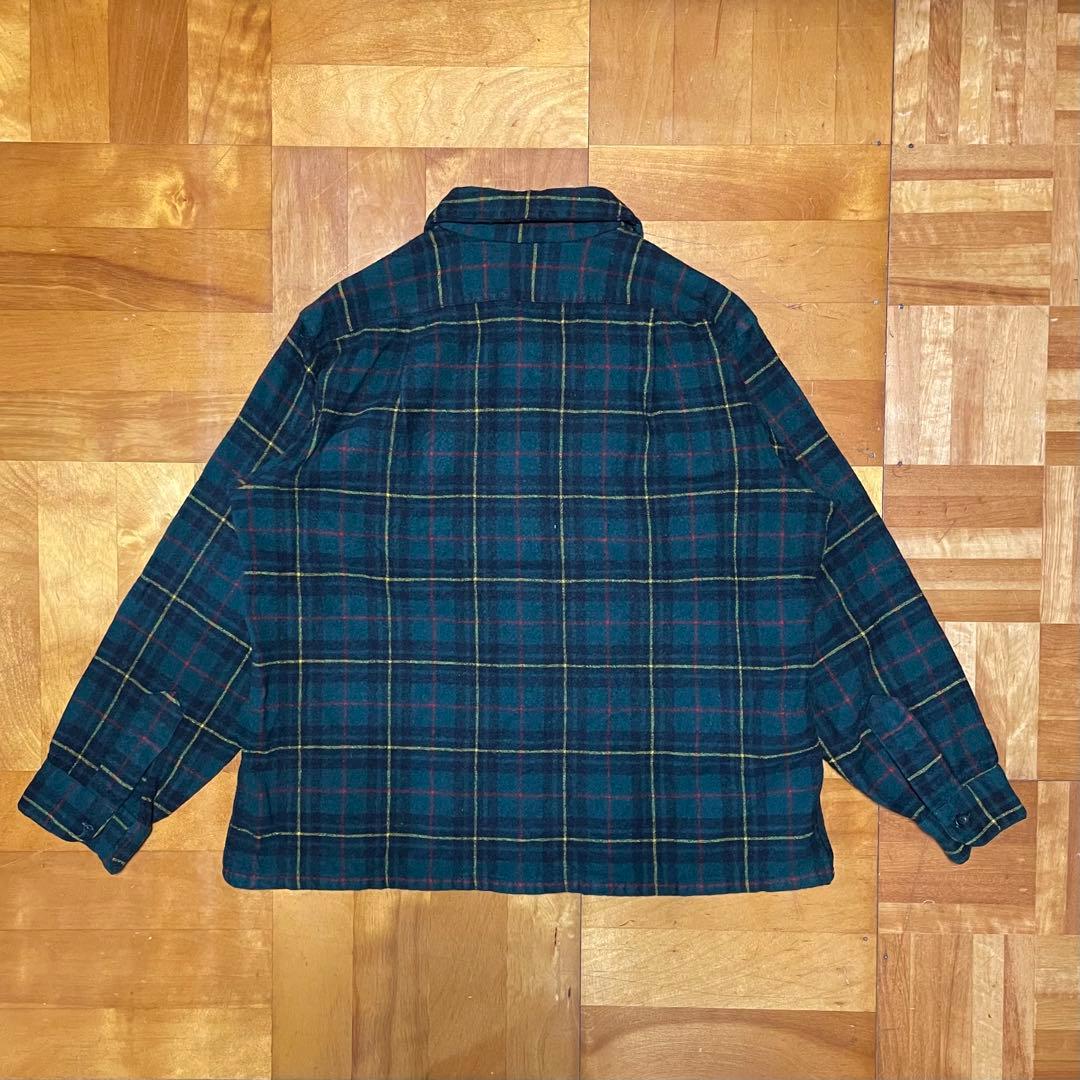 さ*み様 70s PENDLETON Board Shirt USA製 グリーン