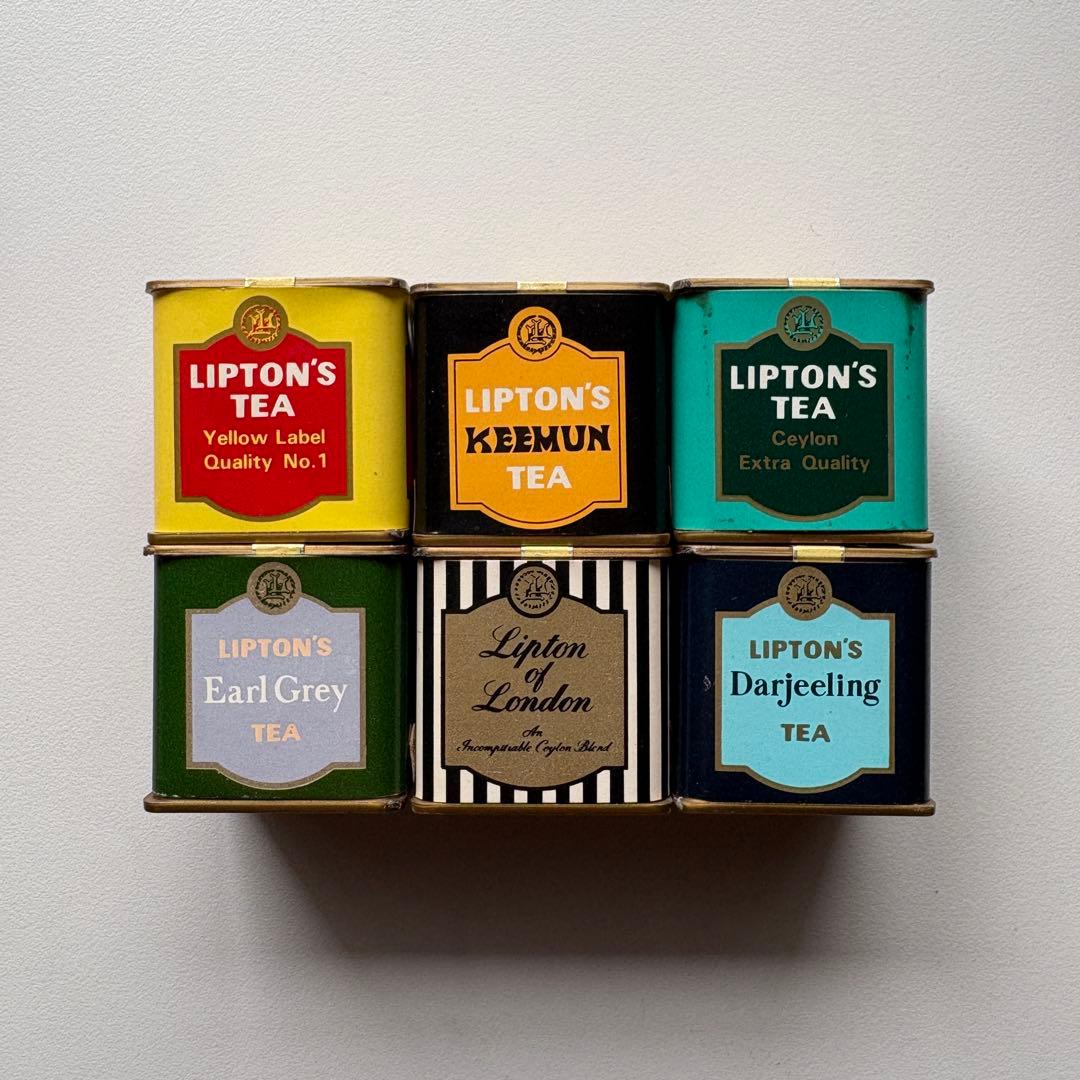 【希少】リプトン　ミニ紅茶缶　昭和レトロ