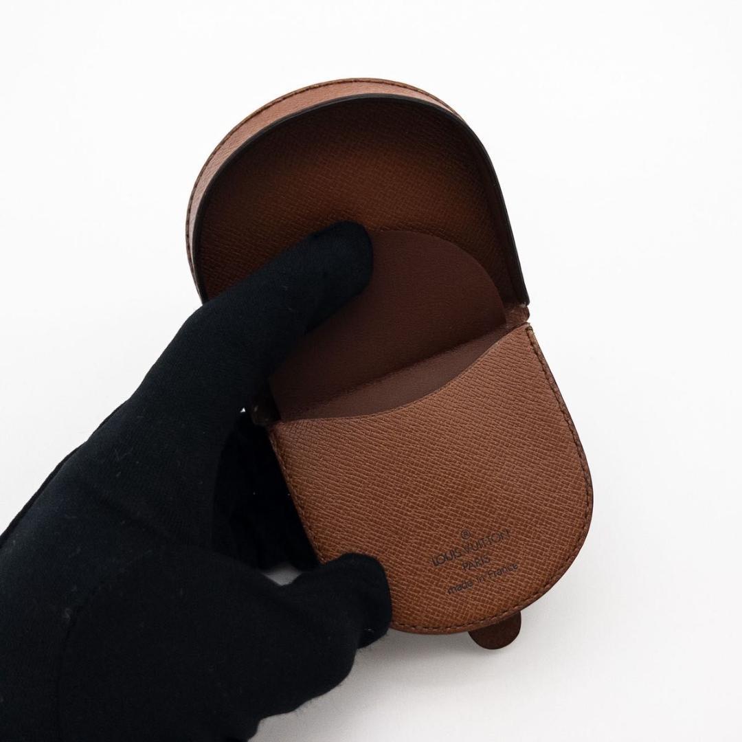 【極美品】ルイヴィトン　ポルトフォイユキュベット　モノグラム　ケース　茶色