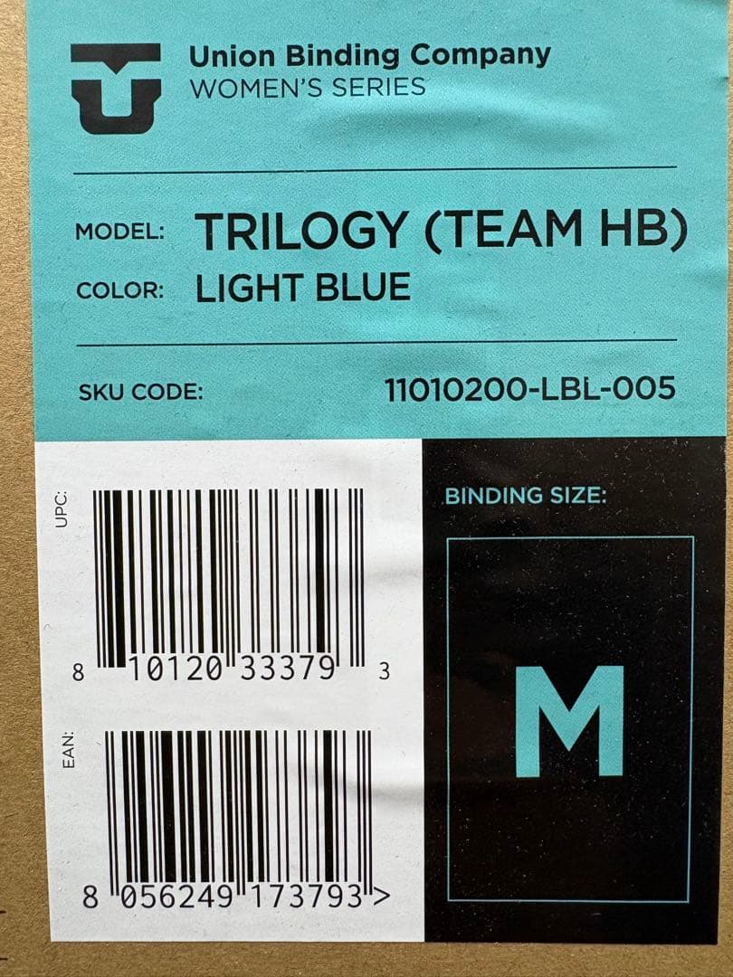 正規品 25/26 UNION TRILOGY ビンディング ライトブルー