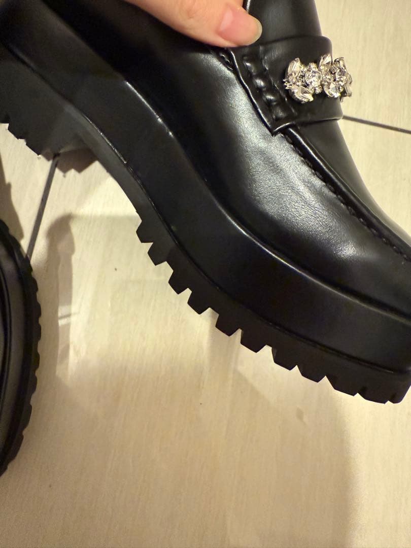 セルフォード ビジュー　ローファー　ブラック　38