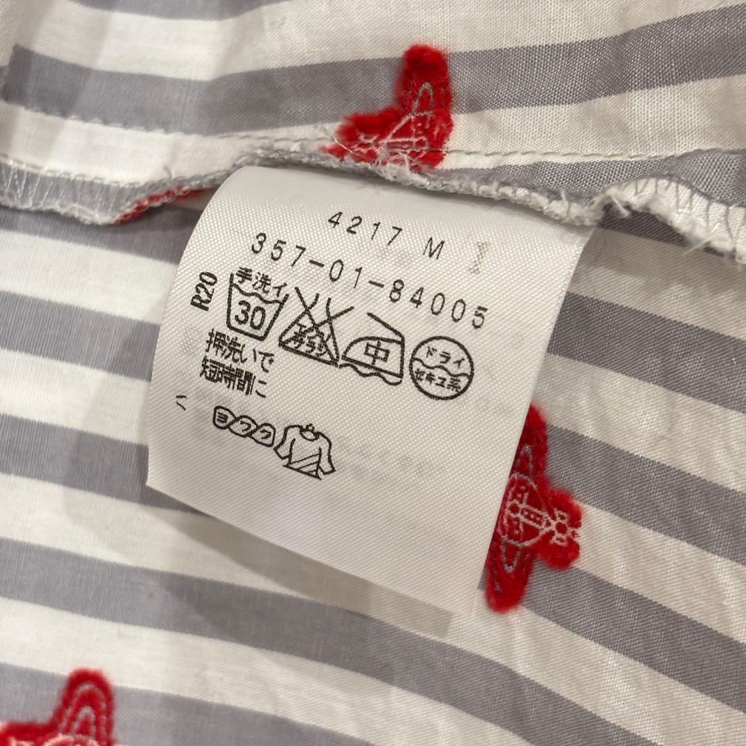 Vivienne Westwood RED LABELリボン付きストライプシャツ