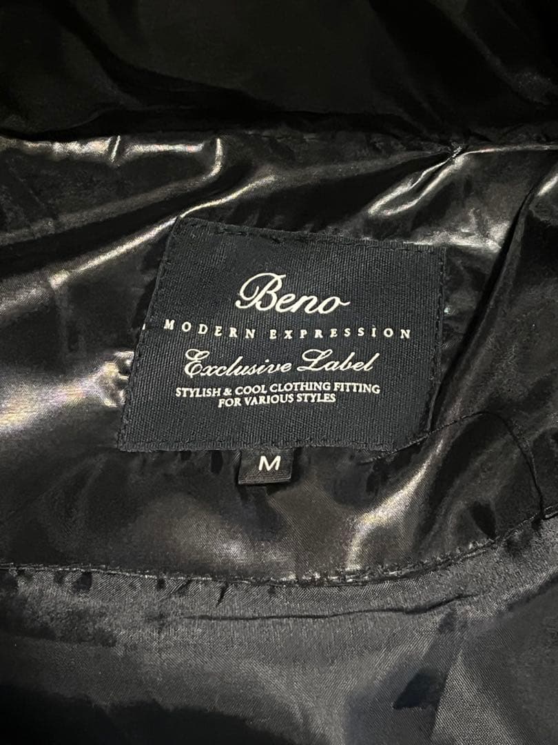 Beno ダウン　平成　Y2K v系　ダブルジップ　ファー　お兄系　ギャル