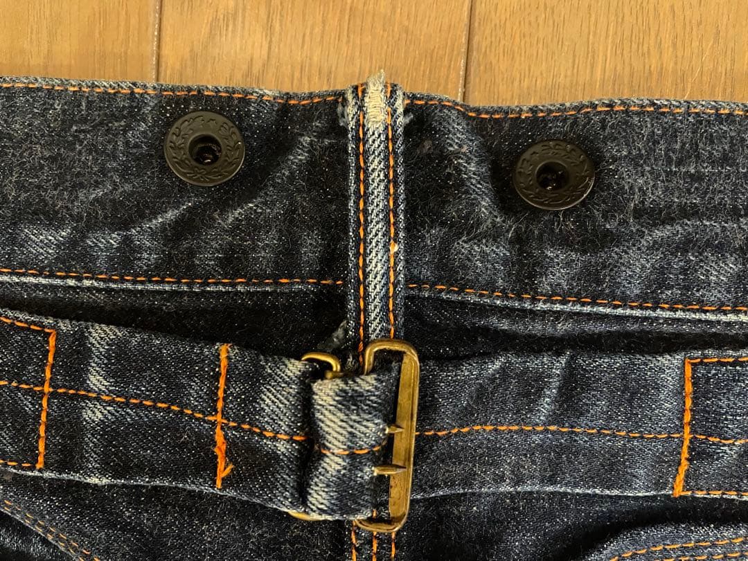 W32 At last&co 173デニムパンツ ペインターカバーオール