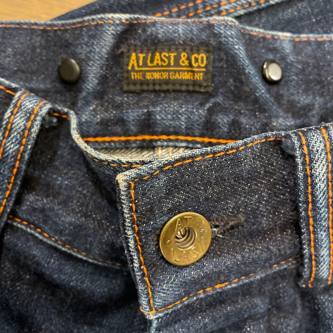 W32 At last&co 173デニムパンツ ペインターカバーオール