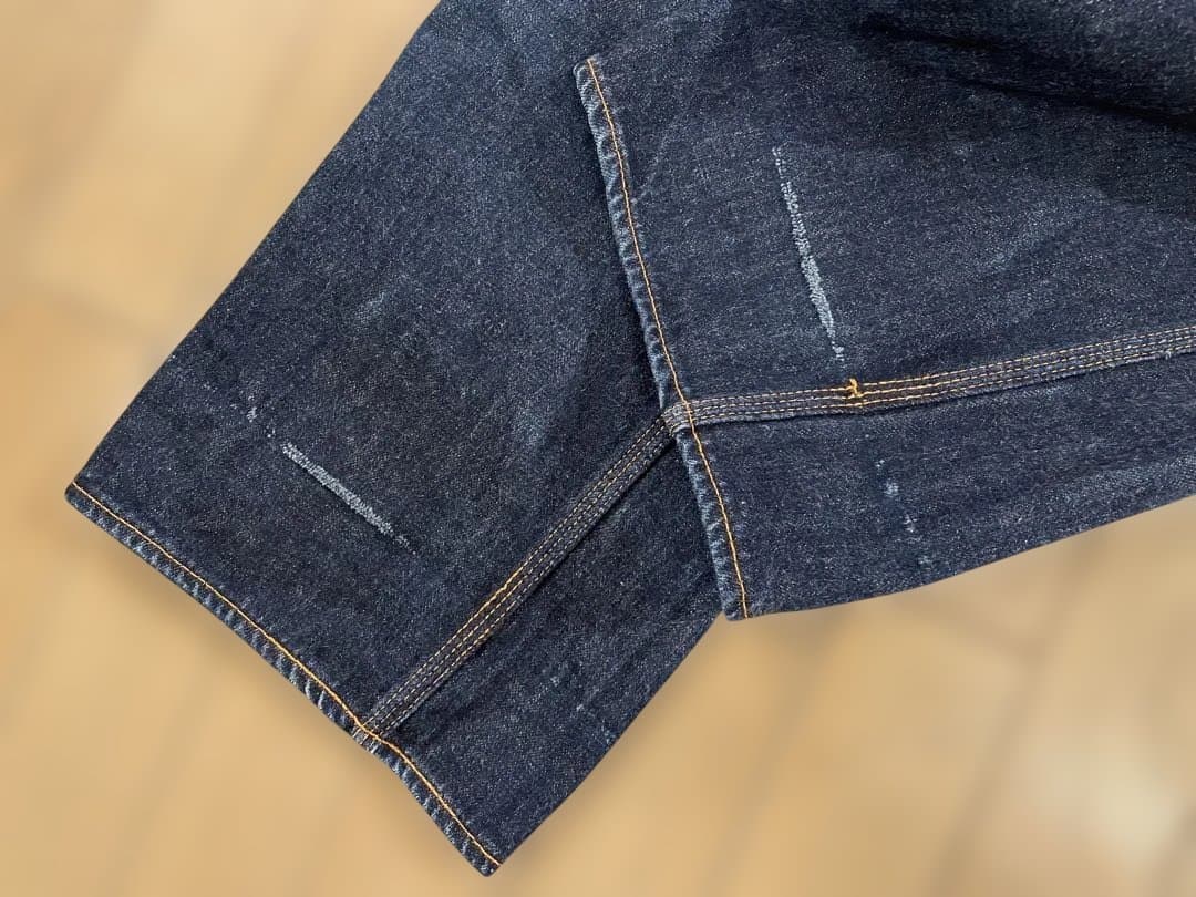 W32 At last&co 173デニムパンツ ペインターカバーオール