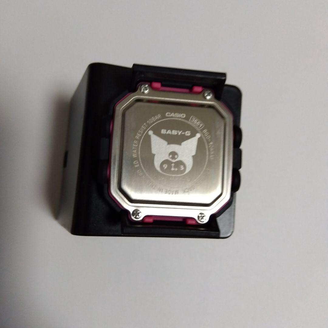 BABY-G デジタル腕時計 ブラック/ピンク サンリオ　クロミ