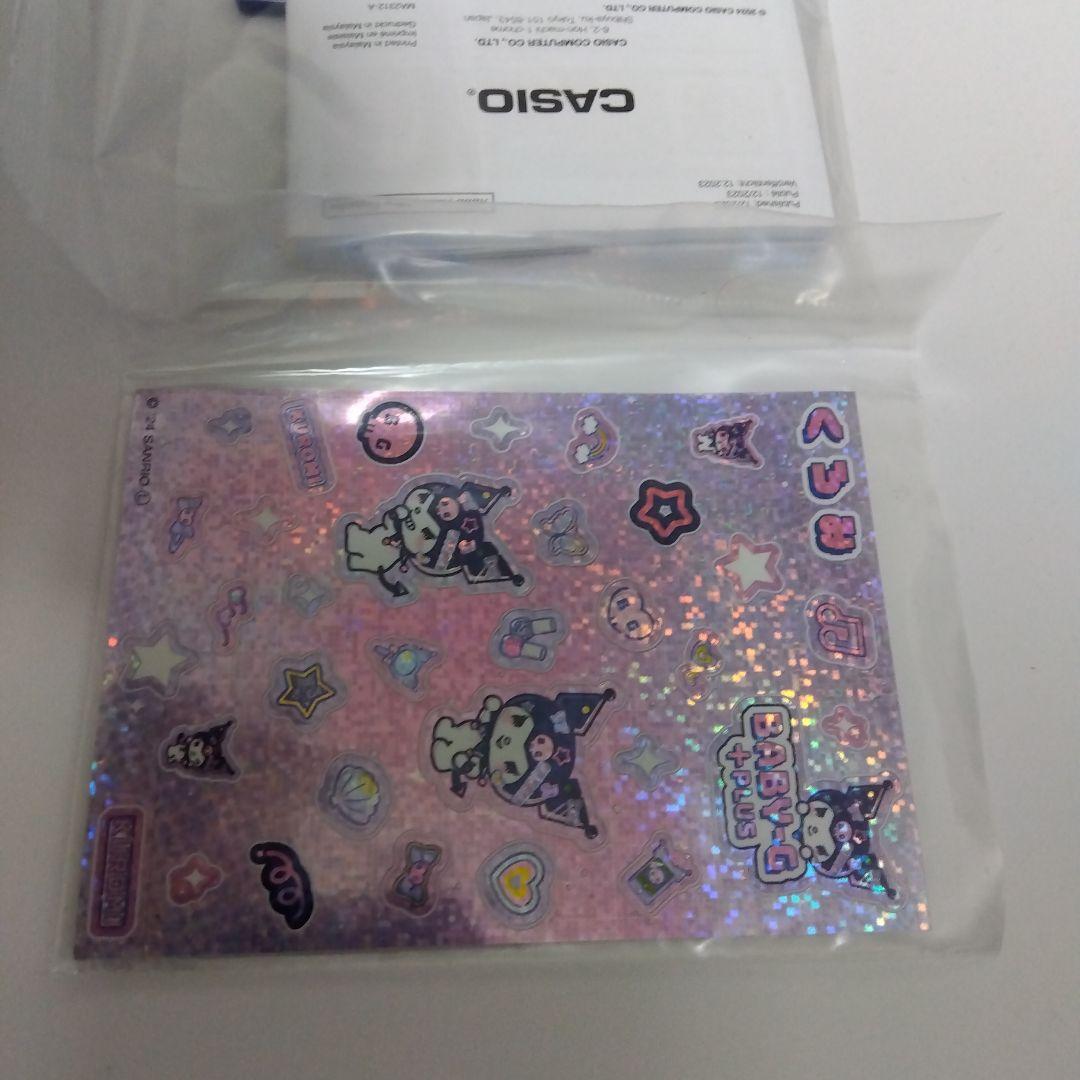 BABY-G デジタル腕時計 ブラック/ピンク サンリオ　クロミ