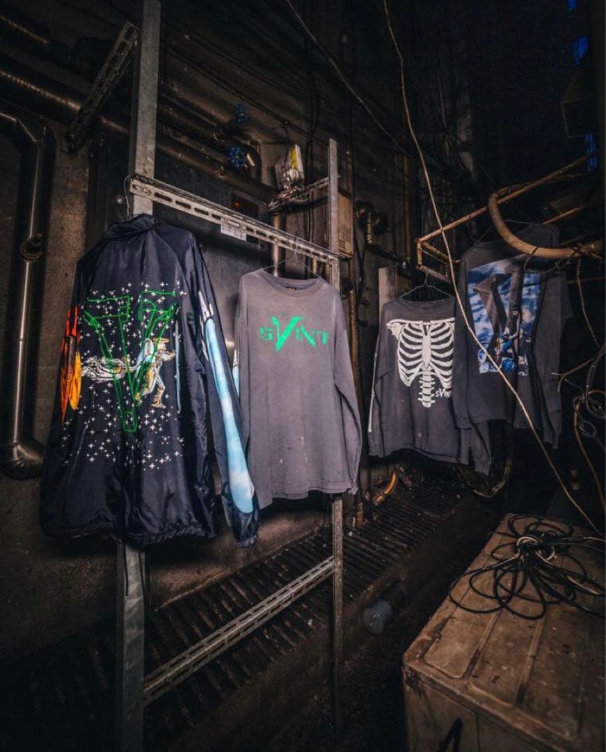 新品同様 SAINT MICHAEL × VLONE L/S TEE 22AW