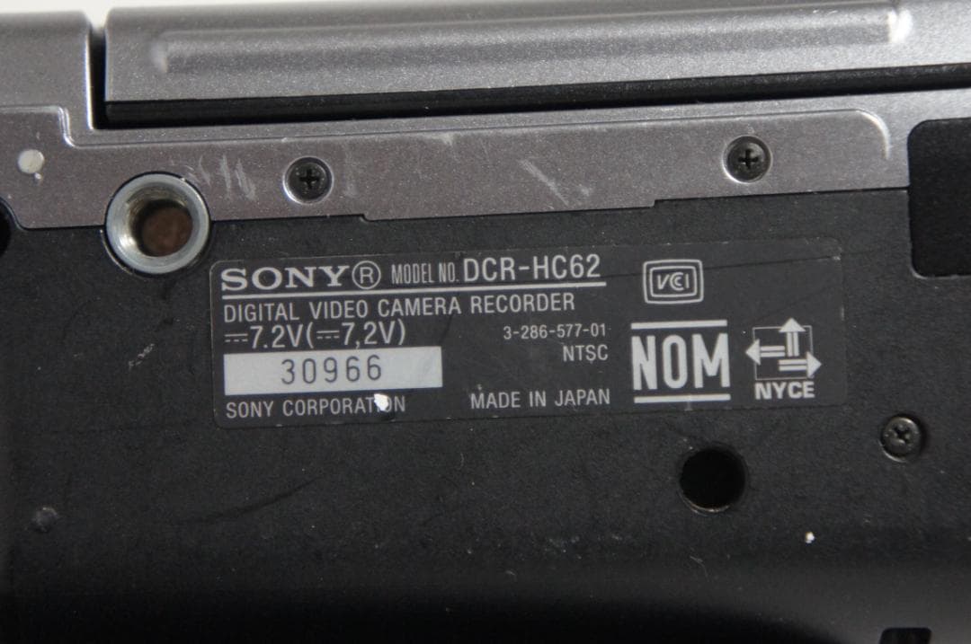 撮影再生OK★DCR-HC62 SONY MiniDVビデオカメラ 0214