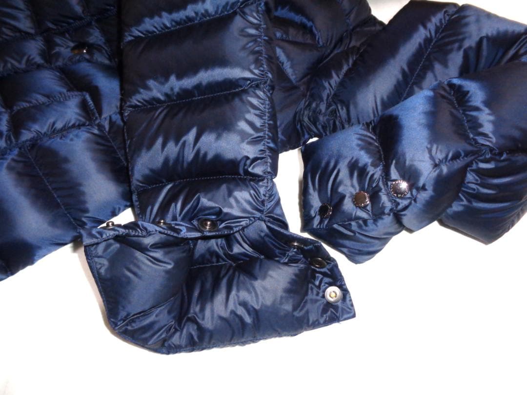 美品 CAPEHORN ケープホーン ロングダウンコート ラクーンファー 42紺