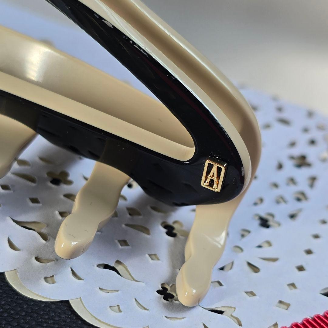 新品　アレクサンドル ドゥ パリ クリップ　ブラック　ベージュ　Lサイズ