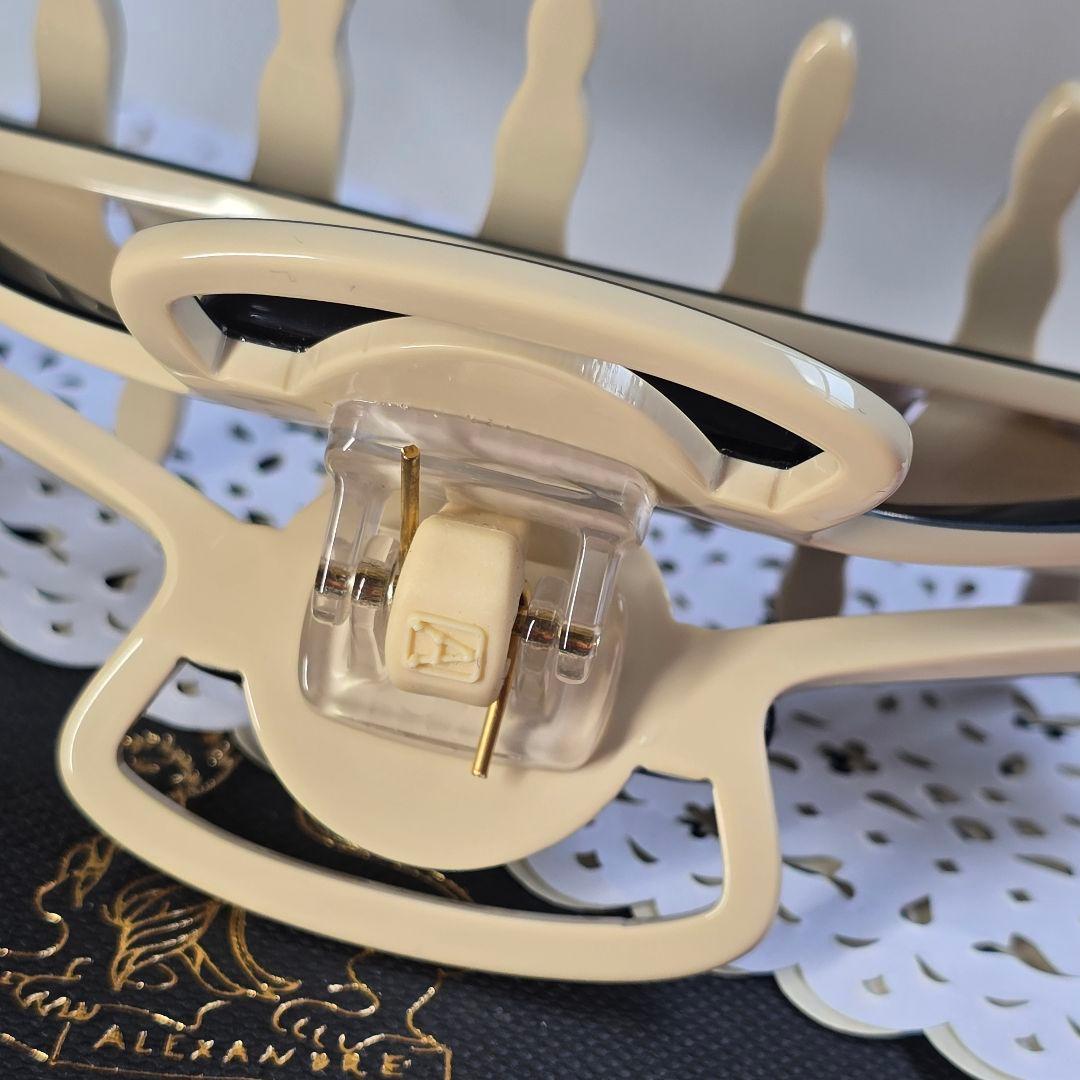 新品　アレクサンドル ドゥ パリ クリップ　ブラック　ベージュ　Lサイズ