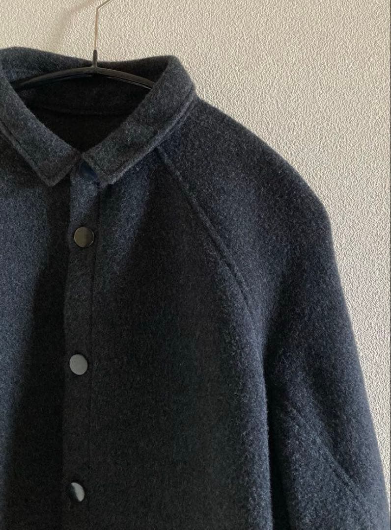 MITTAN SH-108 ウールシルクキャメルシャツ 濃灰 サイズ2