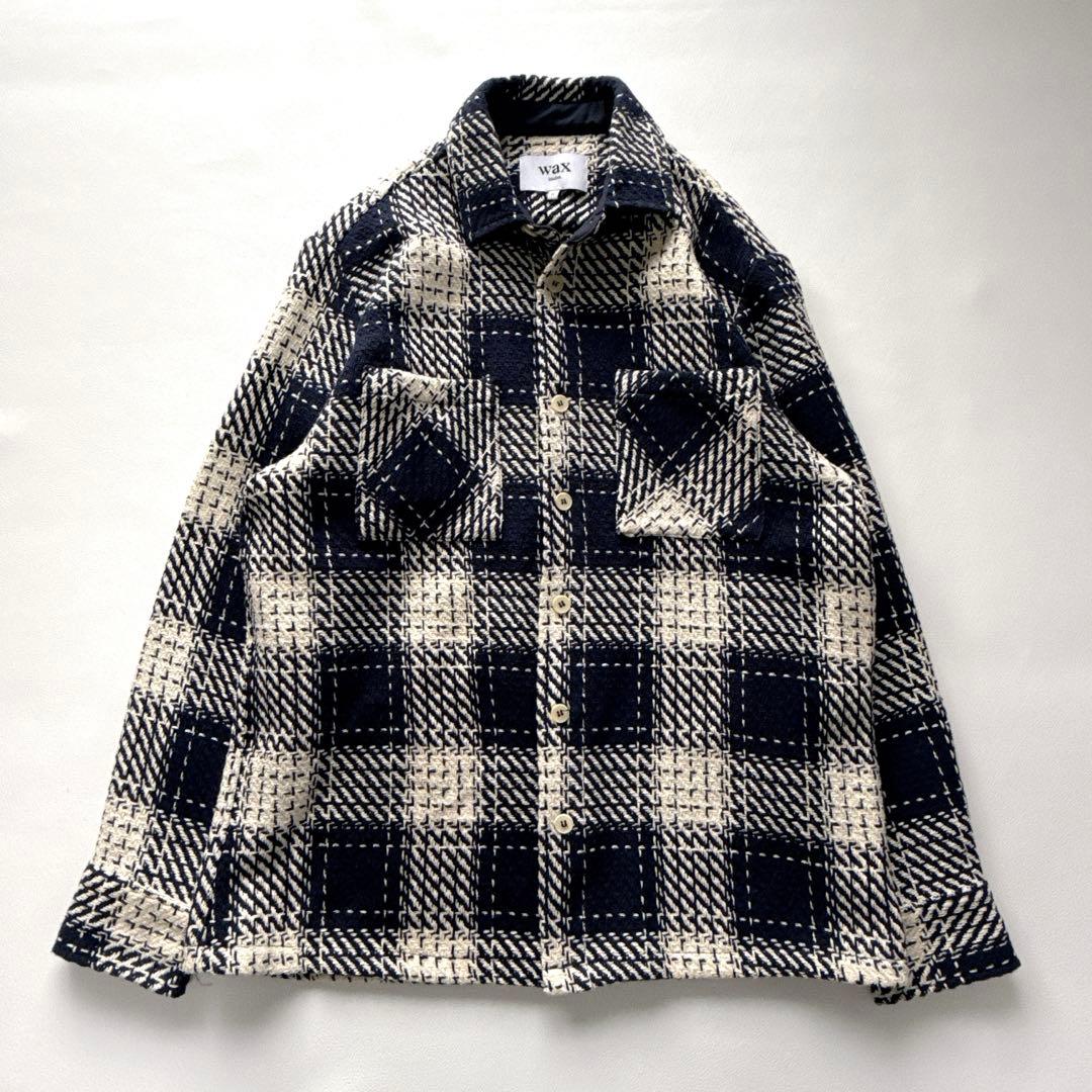 maggy様！ワックスロンドン　wax london オーバーシャツ　ネイビー