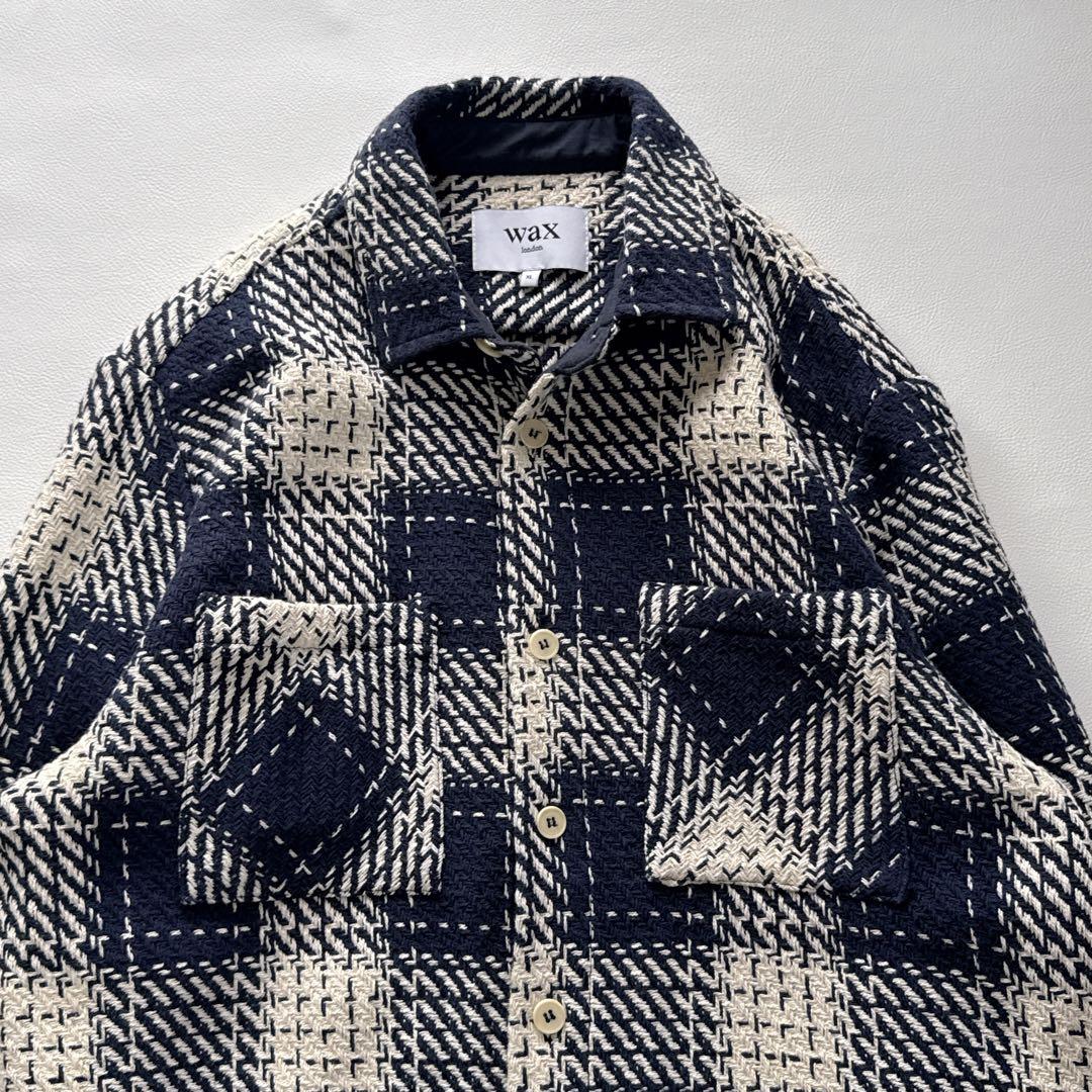 maggy様！ワックスロンドン　wax london オーバーシャツ　ネイビー