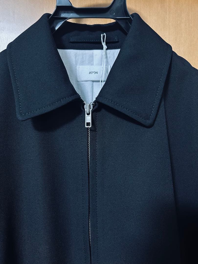 ジャケット・アウター ATON Back Satin Harrington Jacket