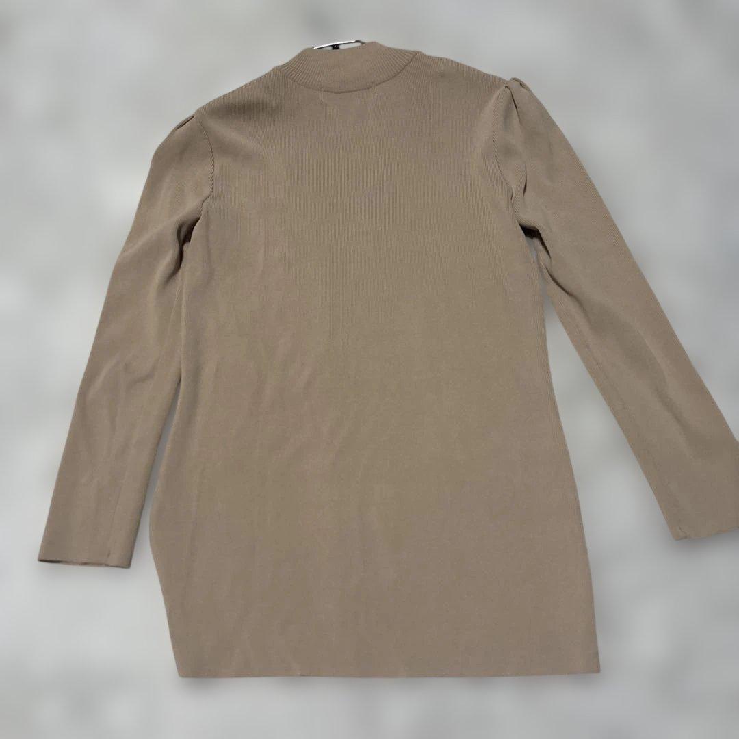 美品　BORDERS at BALCONY パールニット36 ベージュ