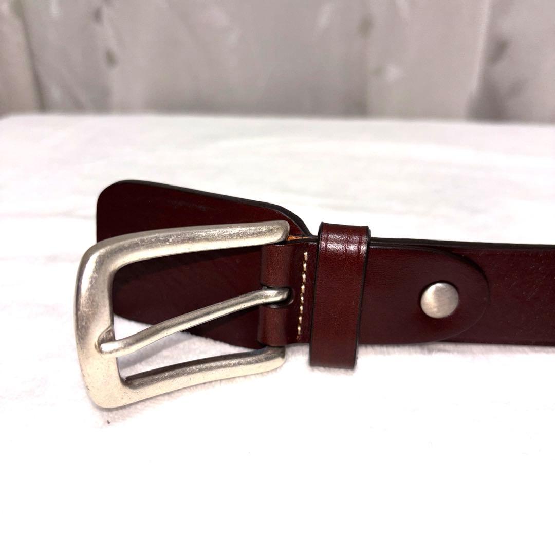 新品未使用　ダンヒルベルト　赤茶色系お写真にてご確認を、バックルに裏に革付き