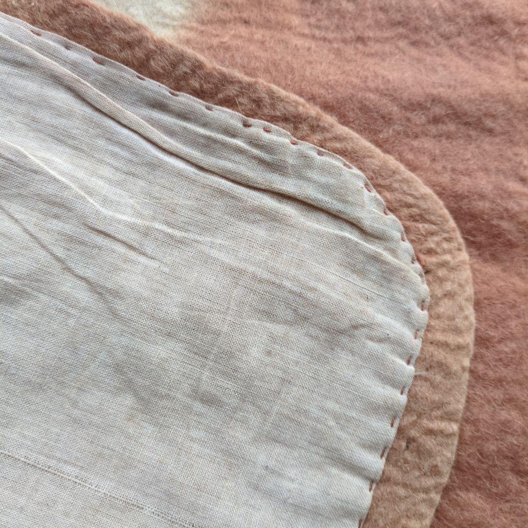 段通　中国段通　毛氈　アンティーク　古布　ラグ　骨董　中国古毯　茶道具　チベッ